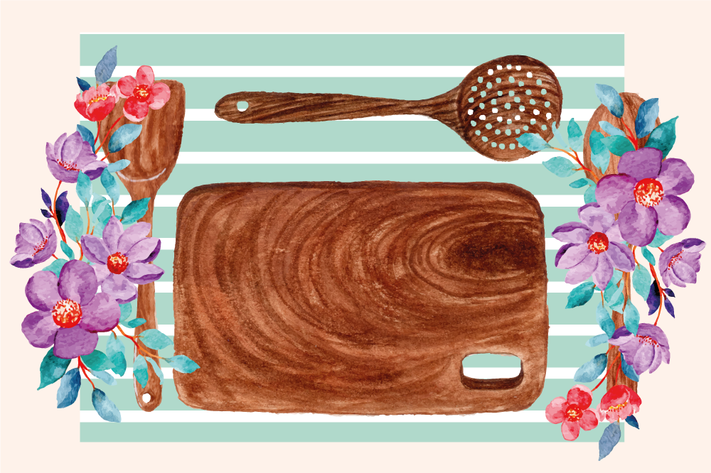 Elegant culinary scene izvirna jedilna podloga - TenStickers