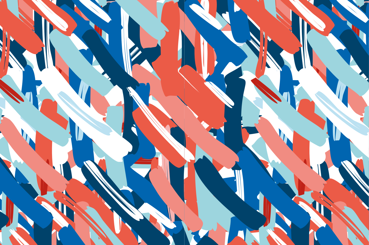 Colorful abstract stripes moderno preprogo - TenStickers
