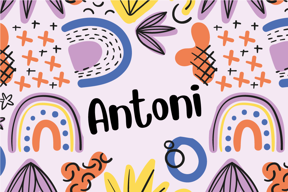 Colorful rainbow patterns otroška miza pogrinjek - TenStickers