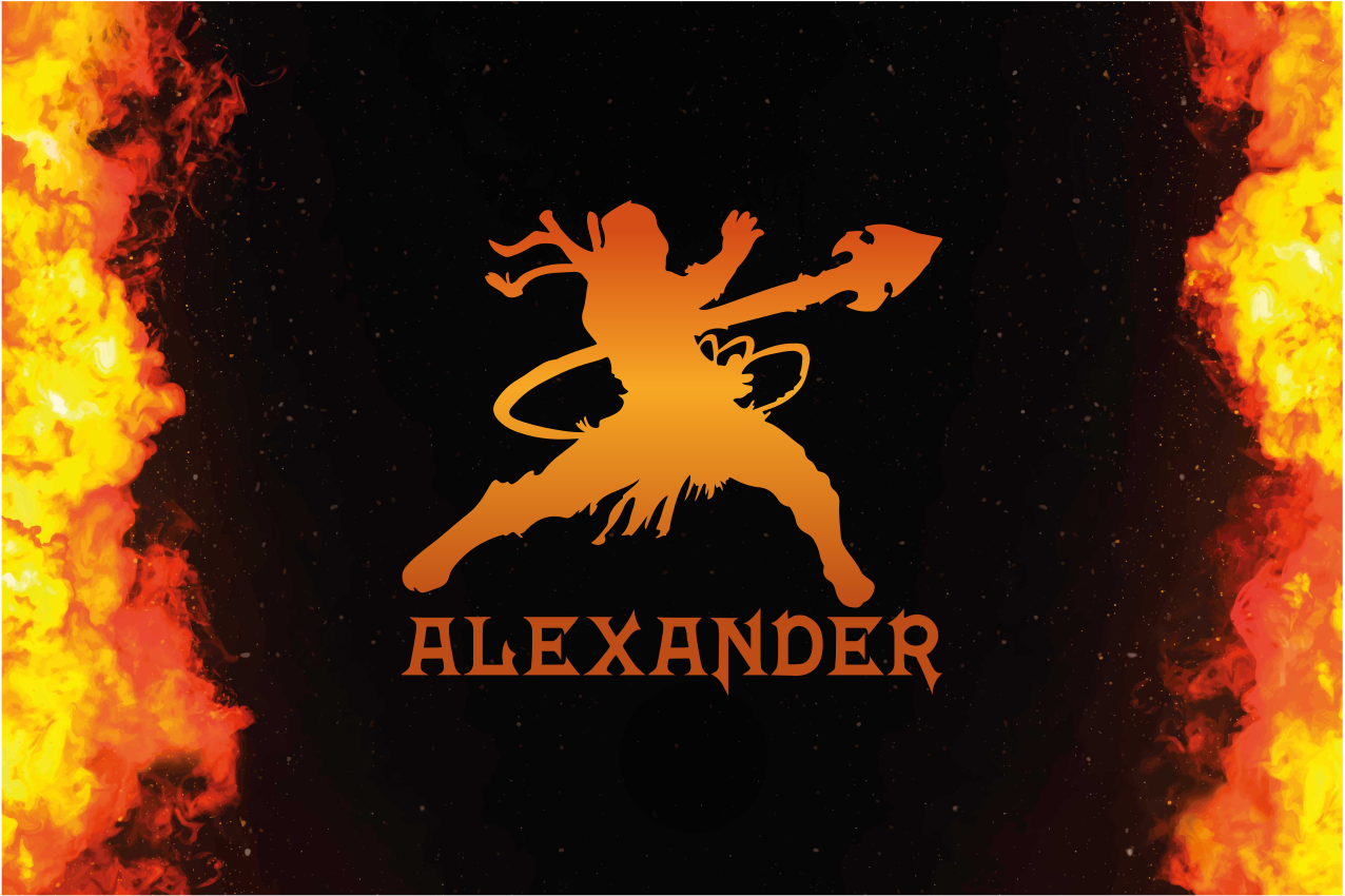 Fierce warrior silhouette izvirna jedilna podloga - TenStickers