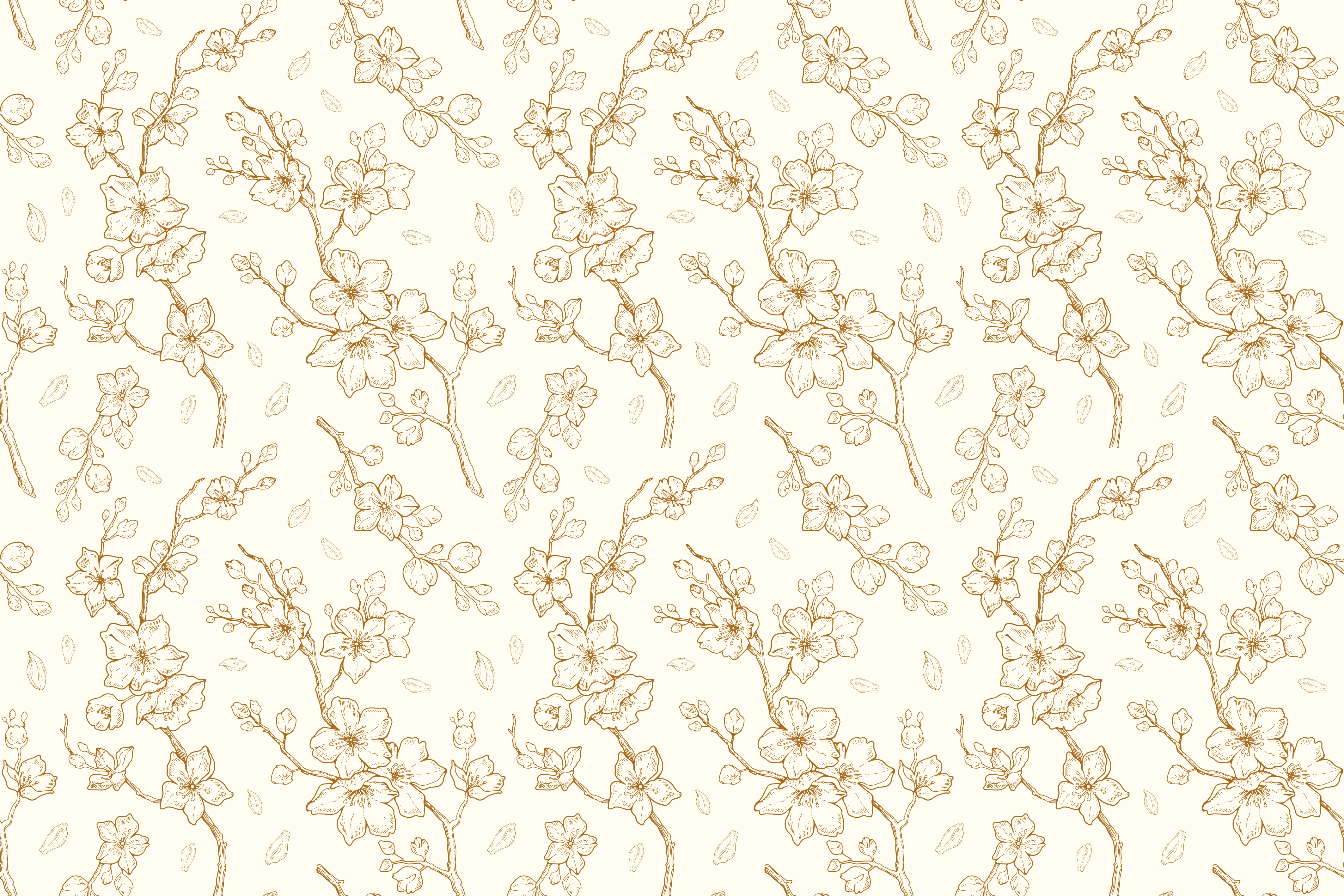 Floral motif sophistication teksturna pogrinjek - TenStickers