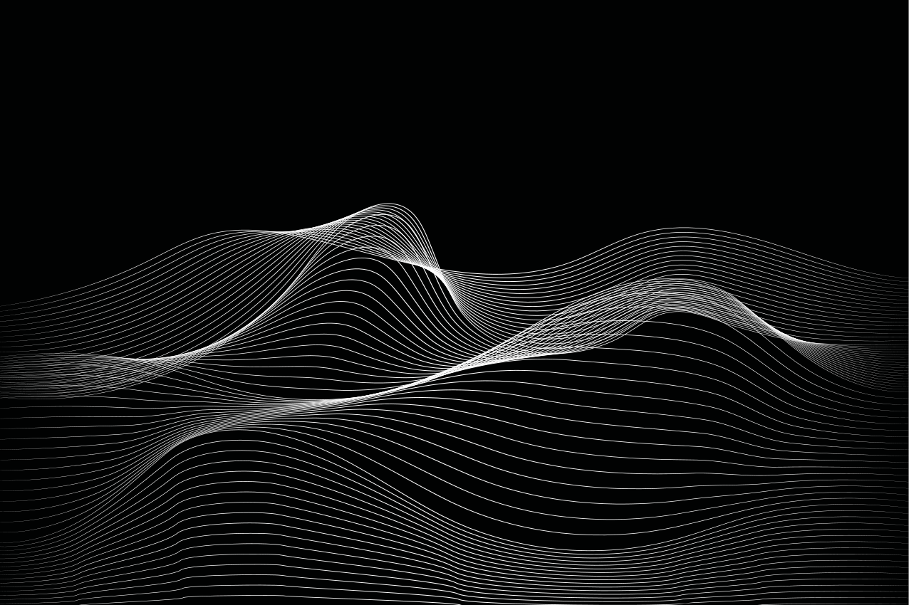 Wavy line patterns teksturni pogrinjek - TenStickers