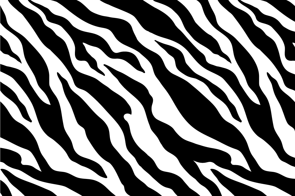 Zebra stripe pattern teksturna pogrinjek - TenStickers