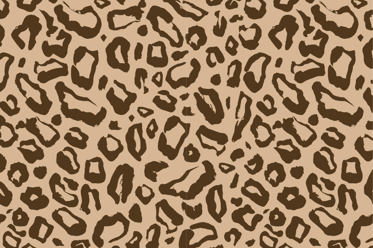 Leopard print style teksturna pogrinjek - TenStickers