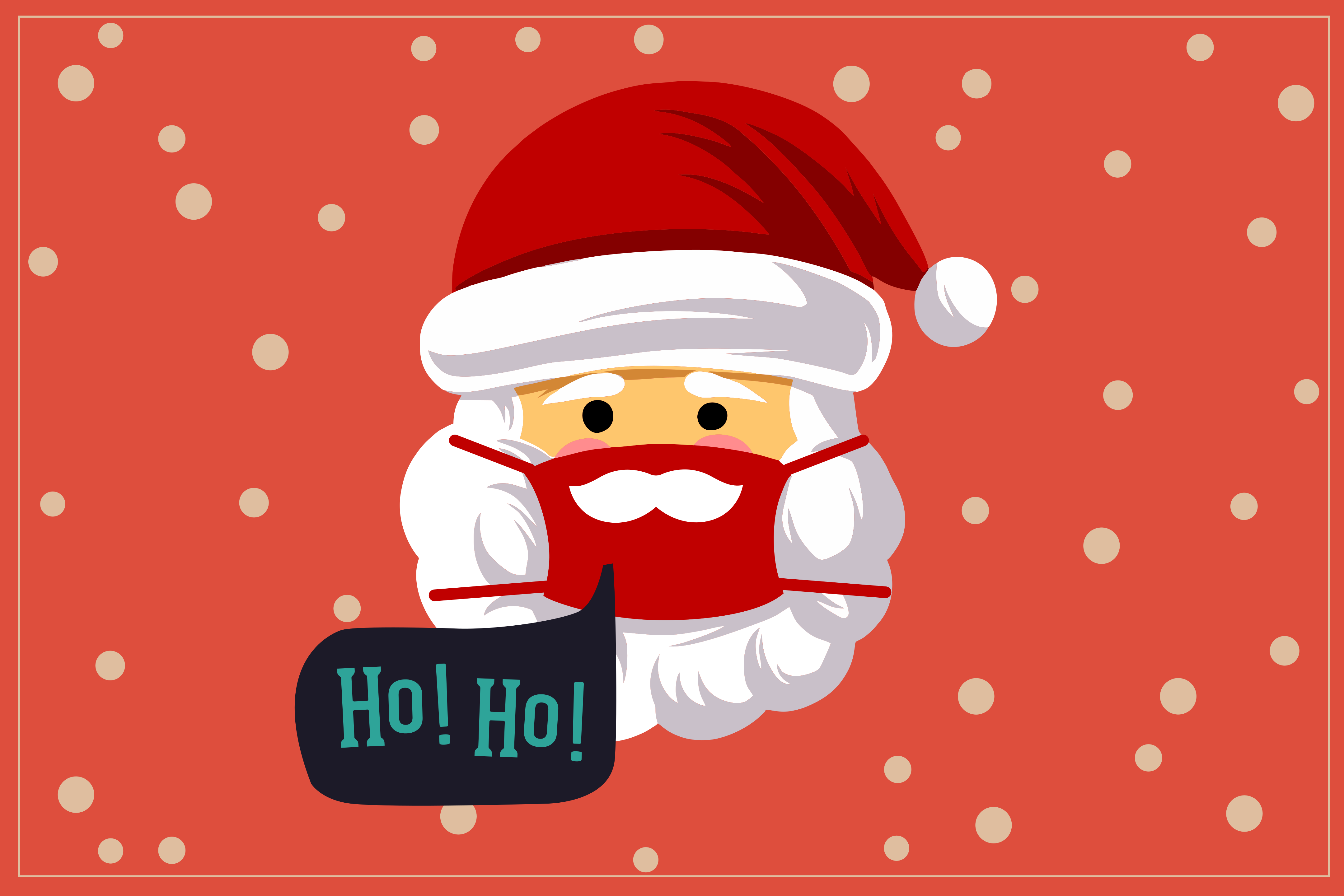 Santa claus cheer božični pogrinjek - TenStickers
