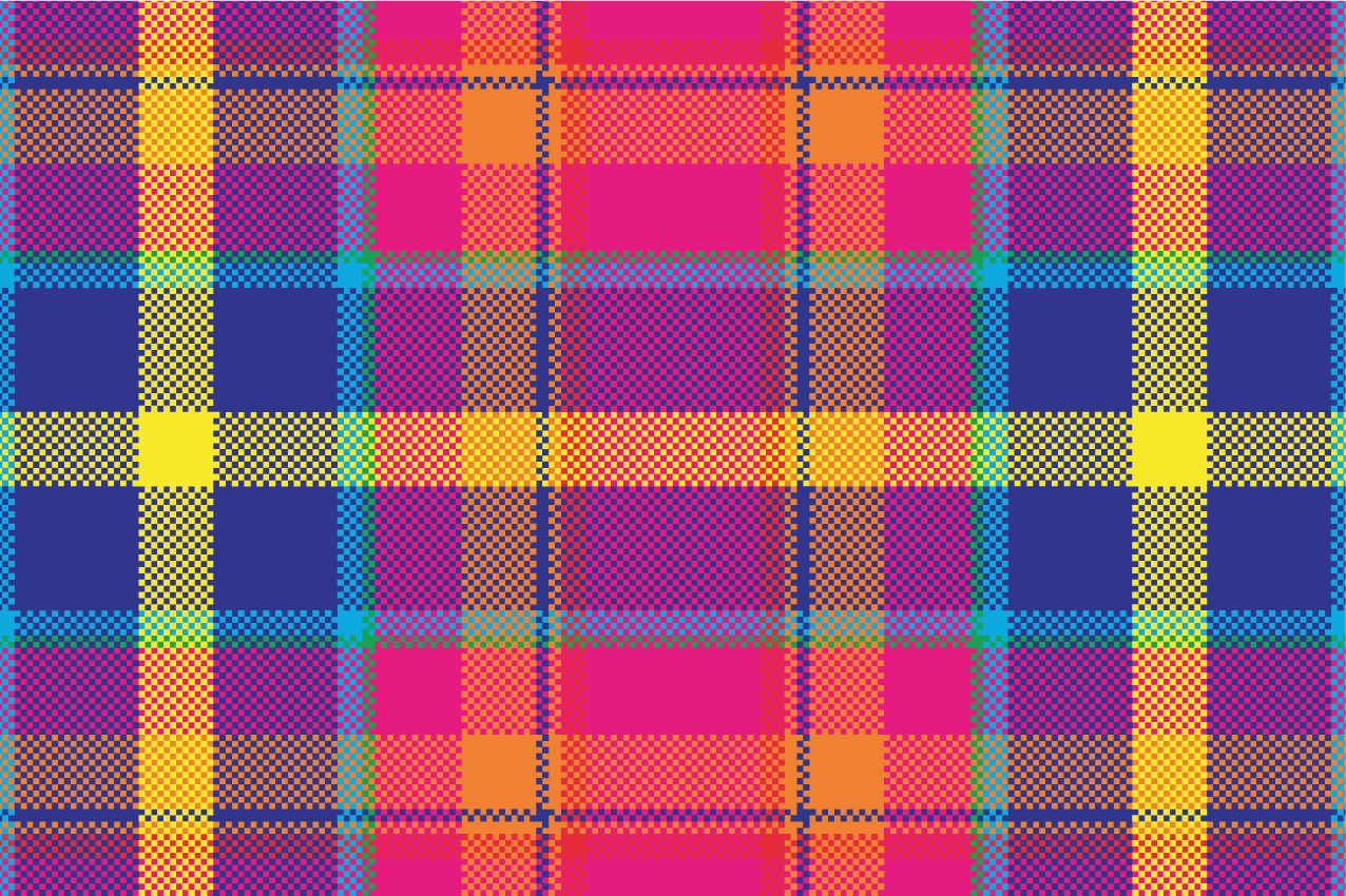 Colorful plaid pattern teksturni pogrinjek - TenStickers