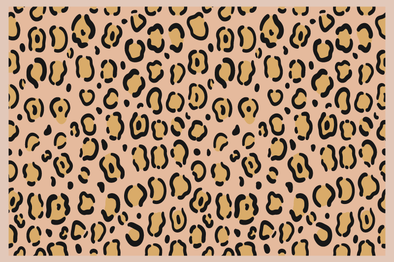 Leopard skin print teksturna pogrinjek - TenStickers