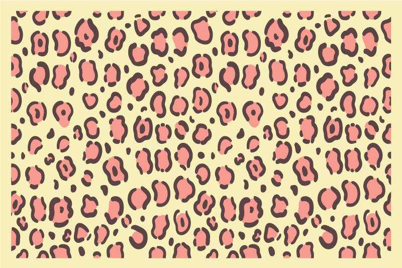 Leopard motif style teksturna pogrinjek - TenStickers