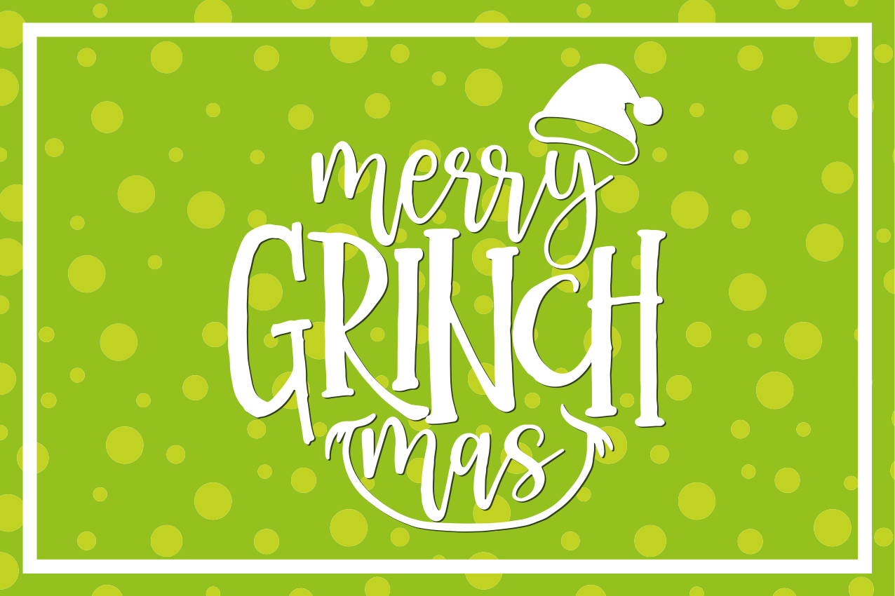 Merry grinch mas design božični pogrinjek - TenStickers