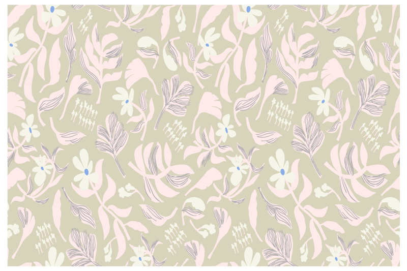 Botanical leaf inspiration izvirna jedilna podloga - TenStickers