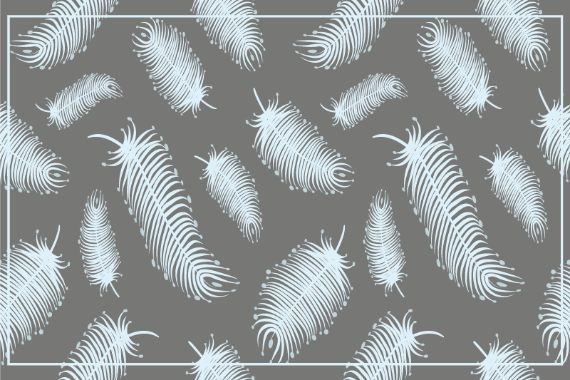 Feather pattern background teksturna pogrinjek - TenStickers