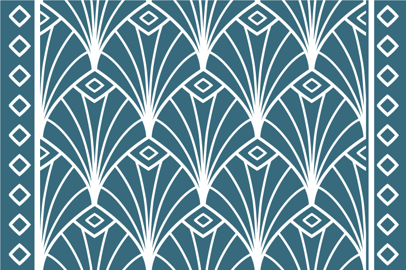 Stylish floral pattern moderno podstavki - TenStickers