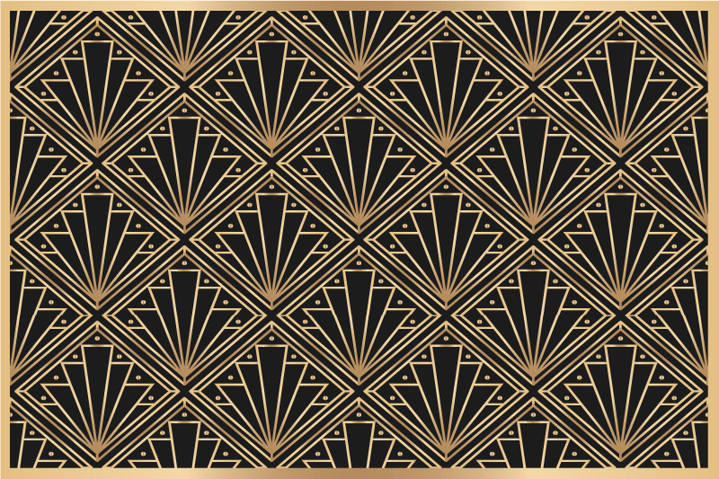 Art deco pattern teksturna pogrinjek - TenStickers