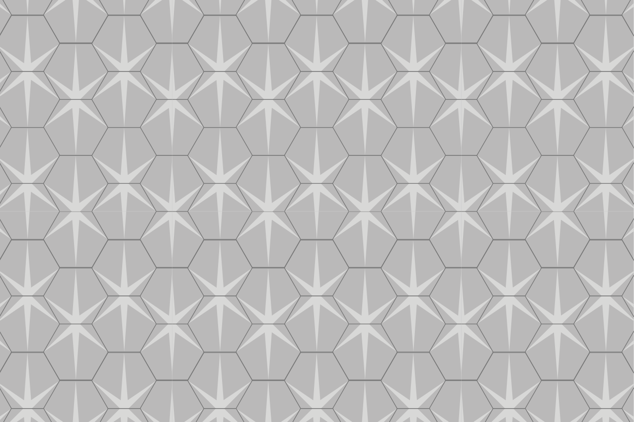 Hexagonal star pattern teksturna pogrinjek - TenStickers