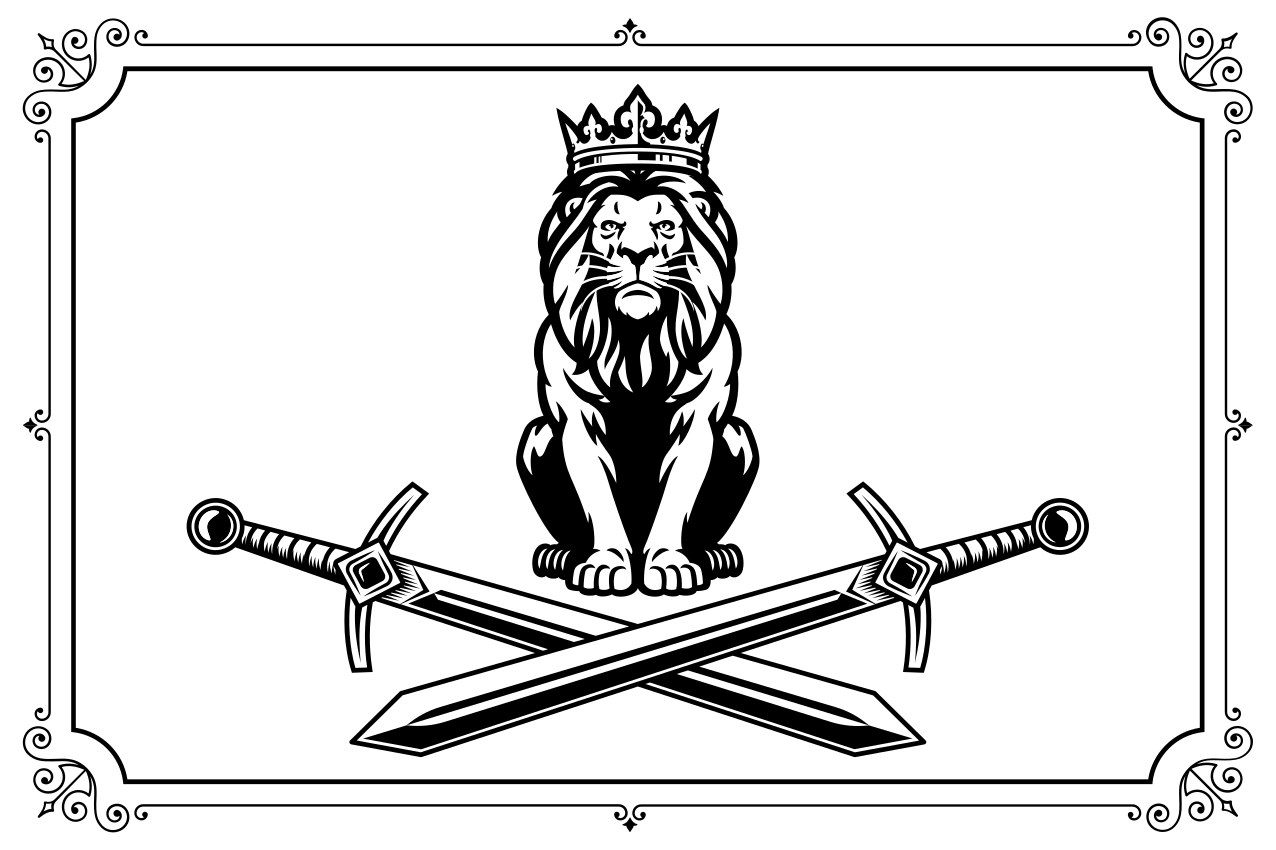 Lion king emblem izvirna jedilna podloga - TenStickers