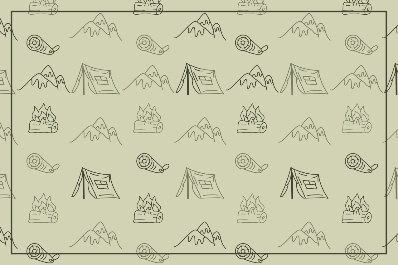 Camping adventure components izvirna jedilna podloga - TenStickers