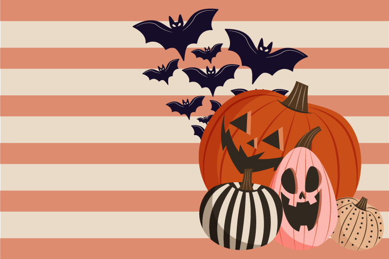 Risanka strašni jack o luči netopirji pogrinjki - TenStickers