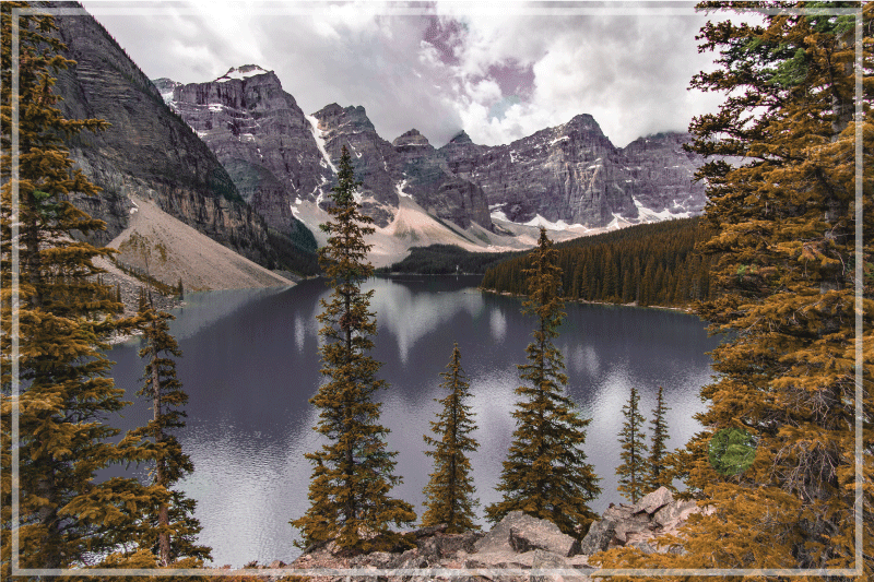 Scenic mountain view moderno pogrinjanje - TenStickers