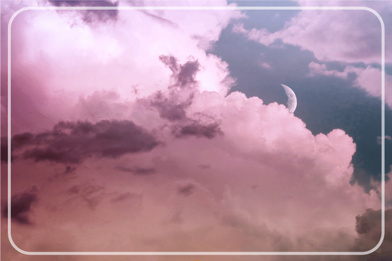 Cloudy sky moon moderno pogrinjanje - TenStickers