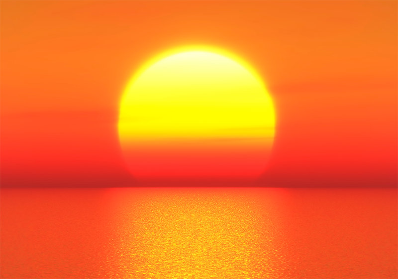 Sunset horizon moderno preprogo - TenStickers