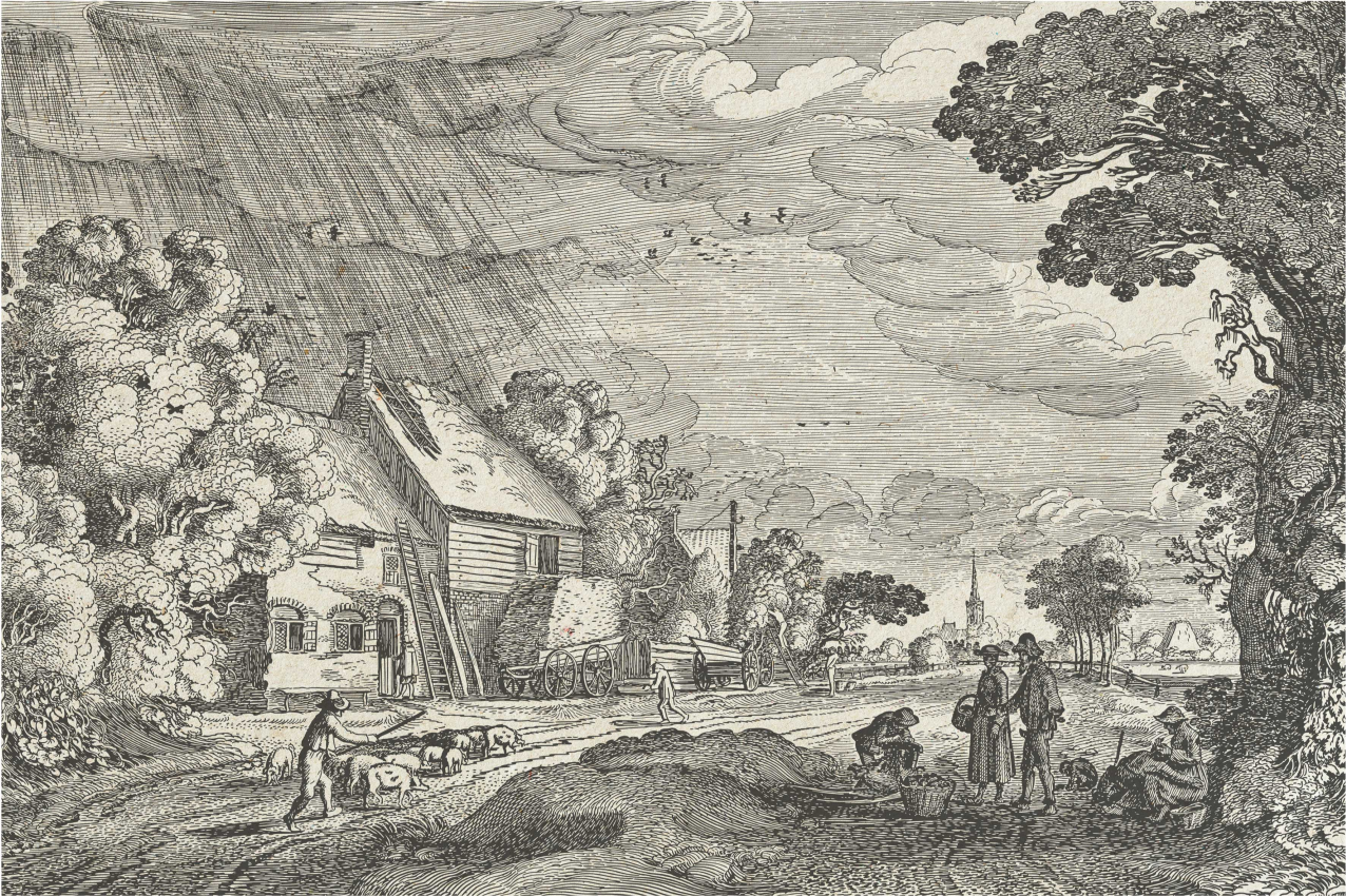 Vintage landscape scene izvirna jedilna podloga - TenStickers