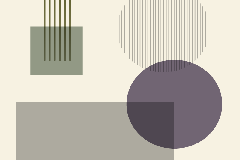 Mehke geometrijske oblike sodobni pogrinjki - TenStickers