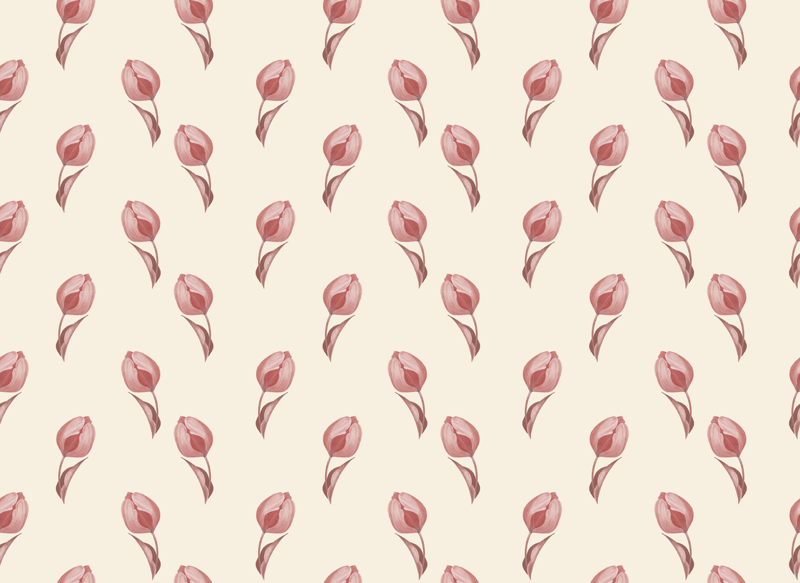 Delicate flower pattern izvirna jedilna podloga - TenStickers