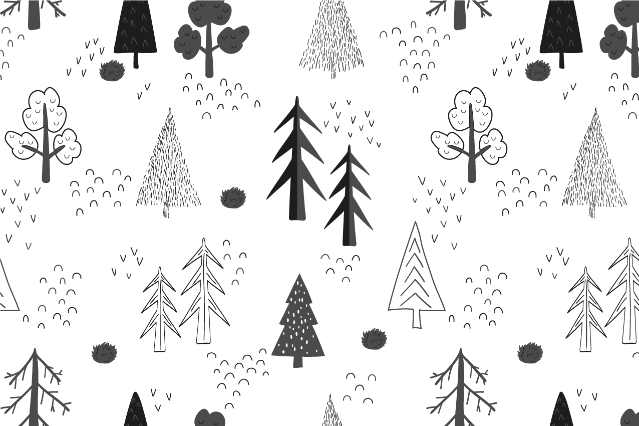 Nature inspired pattern teksturni pogrinjek - TenStickers