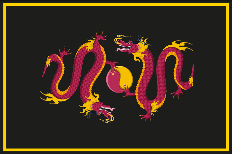 Dragon motif pattern izvirna jedilna podloga - TenStickers