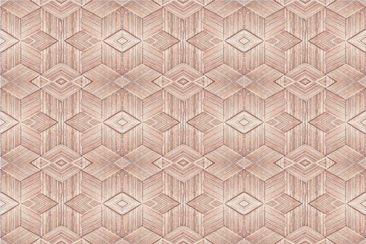 Geometric wood pattern teksturna pogrinjek - TenStickers