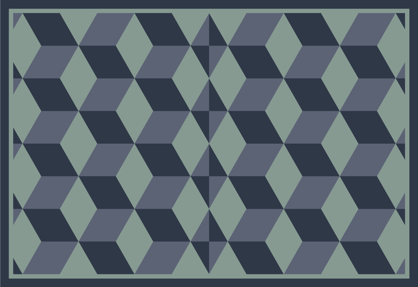 Geometric style tiles božični pogrinjek - TenStickers