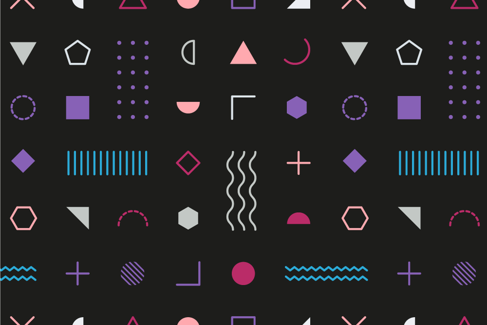 Večbarvni retro vinilni pogrinjki - TenStickers