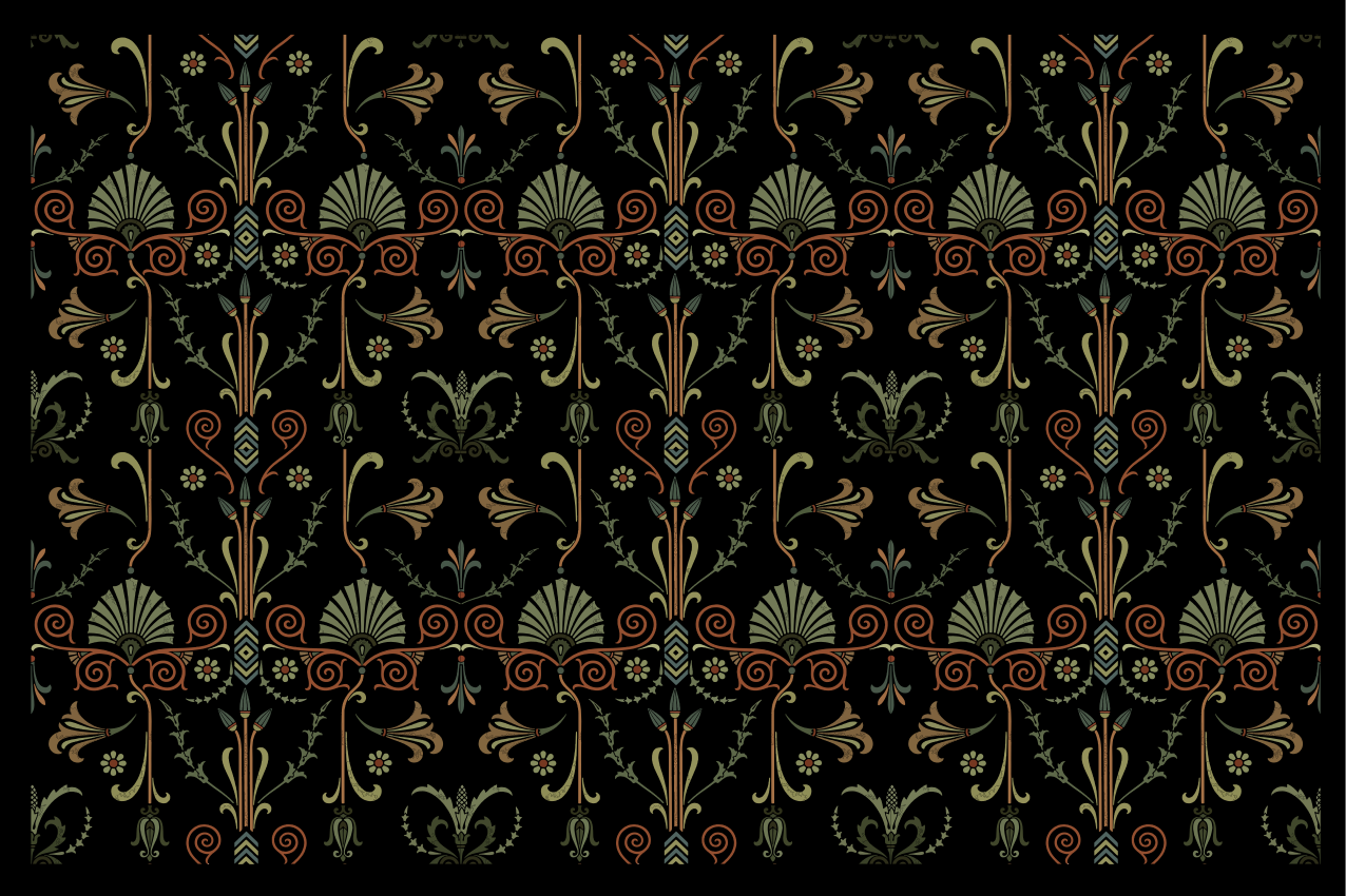 Floral textured finish teksturna pogrinjek - TenStickers