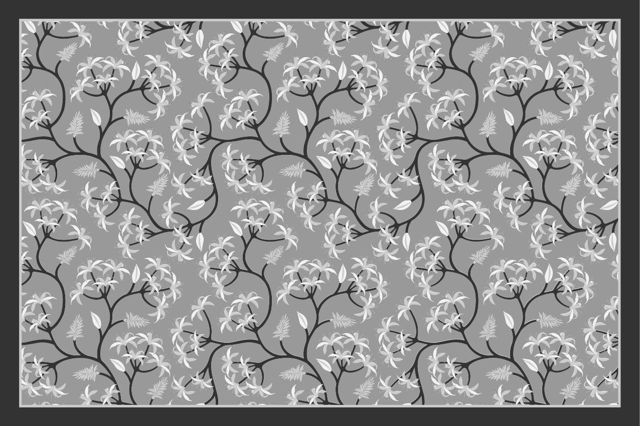 Floral branch pattern božični pogrinjek - TenStickers