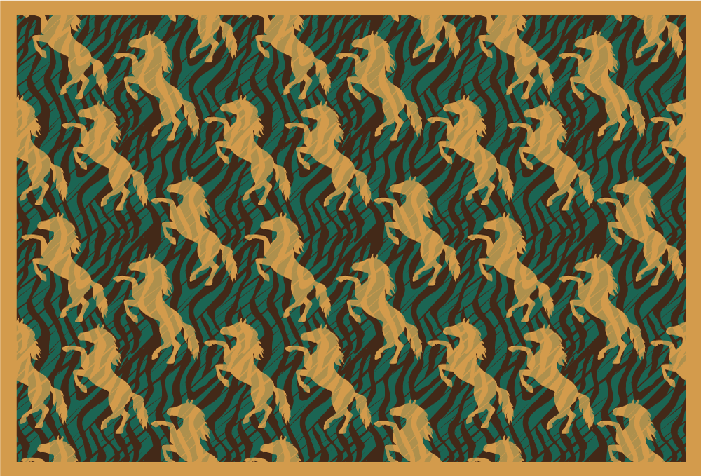 Bold unicorn pattern izvirna jedilna podloga - TenStickers