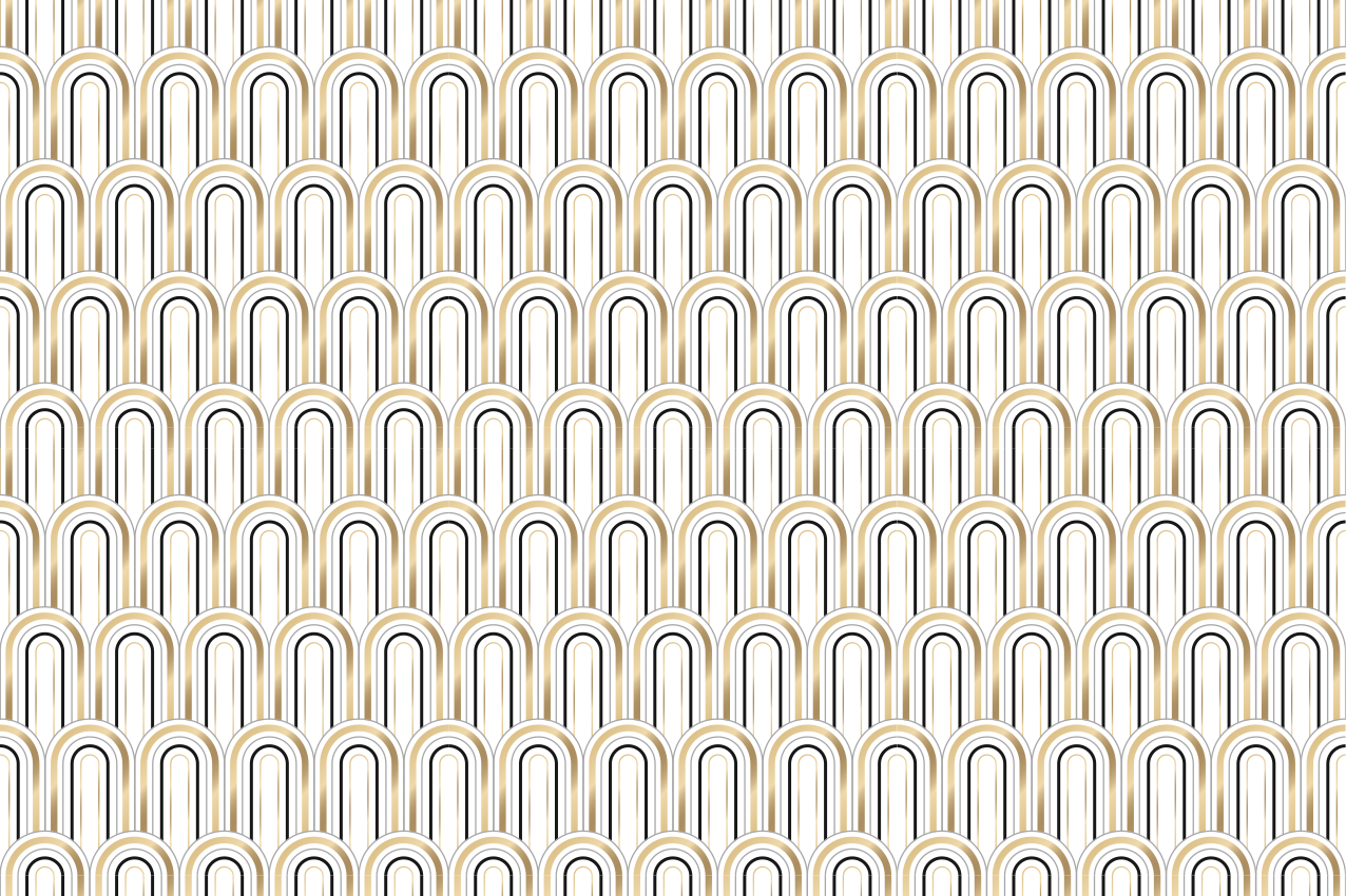 Curved line motifs moderna miza z vzorci - TenStickers