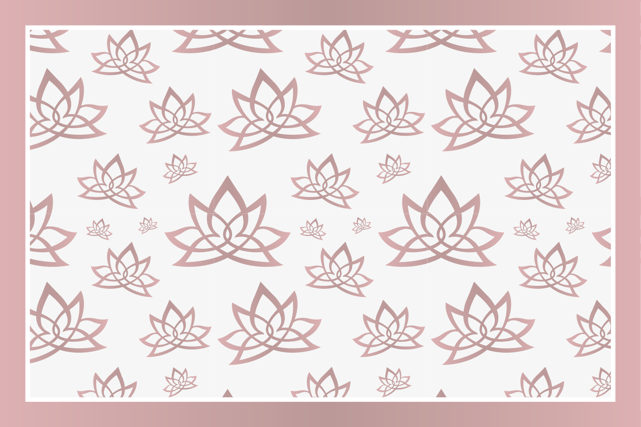 Elegant lotus pattern teksturni pogrinjek - TenStickers