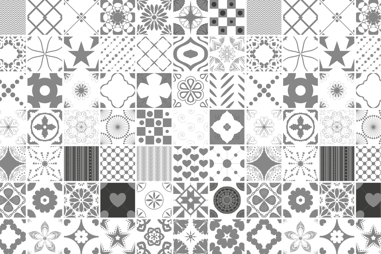 Patterned monochrome texture teksturna pogrinjek - TenStickers