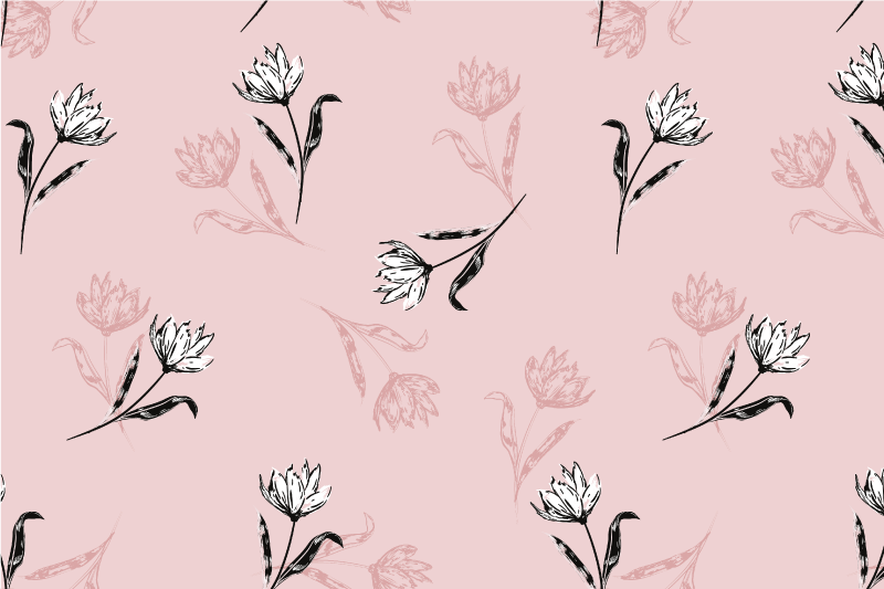 Elegant botanical composition teksturni pogrinjek - TenStickers