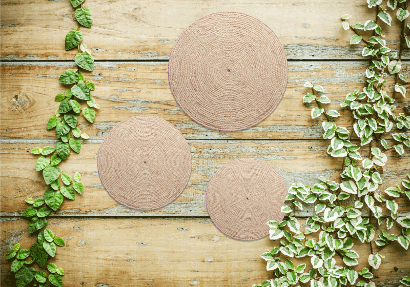 Naravni "boho" dekoracija teksturirani pogrinjki - TenStickers