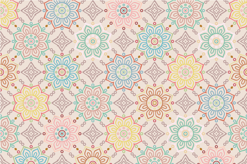 Lively botanical print izvirna jedilna podloga - TenStickers