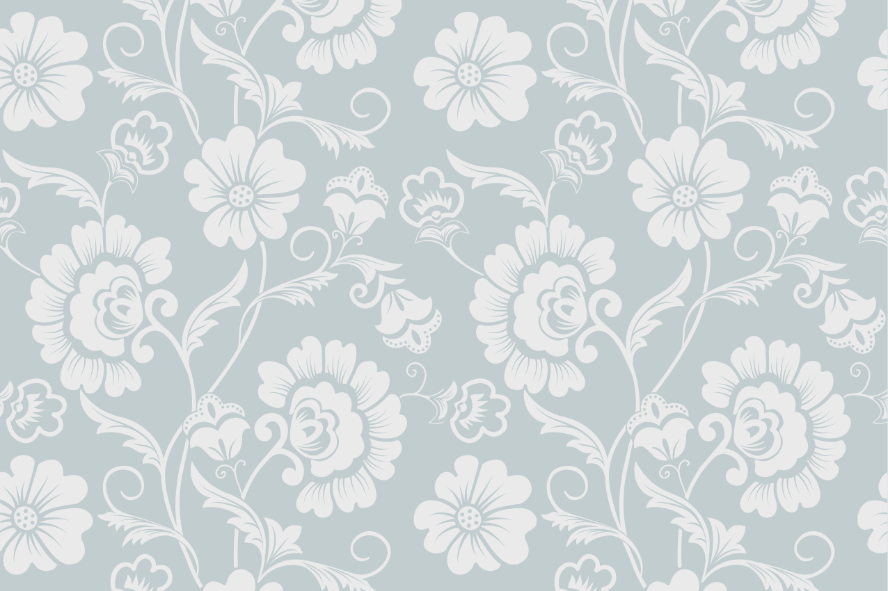 Floral motif arrangement teksturna pogrinjek - TenStickers