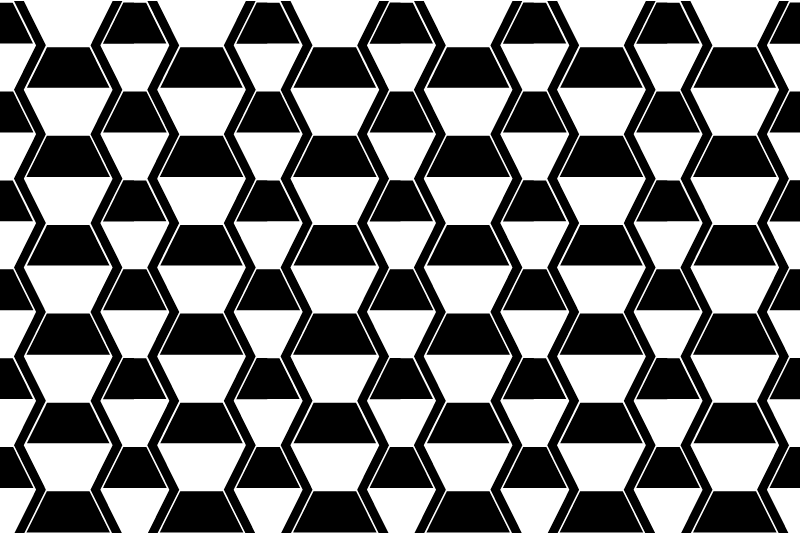 Stylized hexagonal pattern teksturna pogrinjek - TenStickers