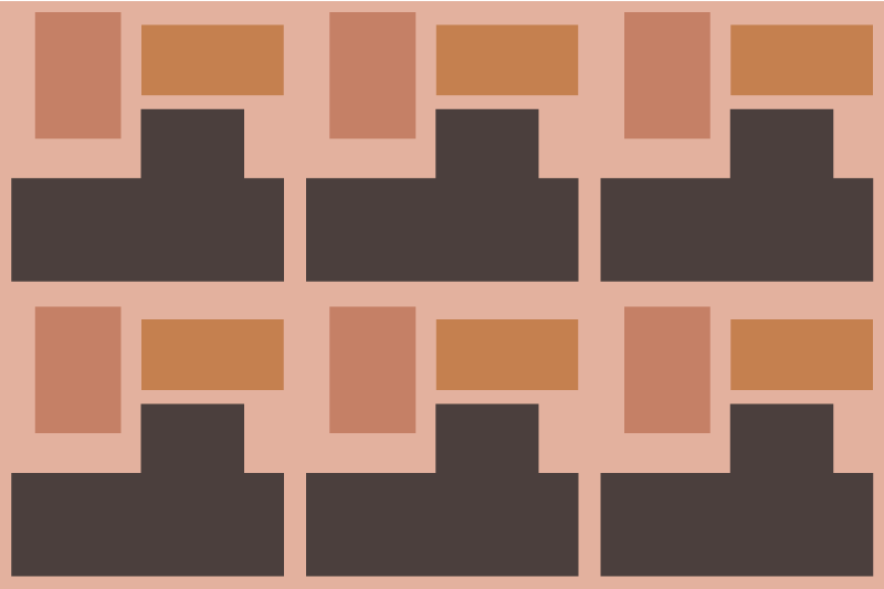 Abstract geometric arrangement sodobno pogrinjanje - TenStickers