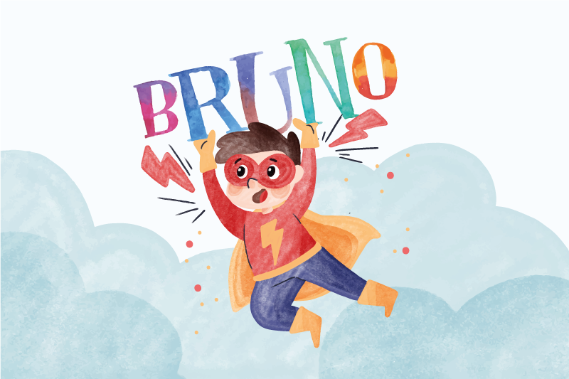 Akvarel super kid otroški pogrinjki - TenStickers