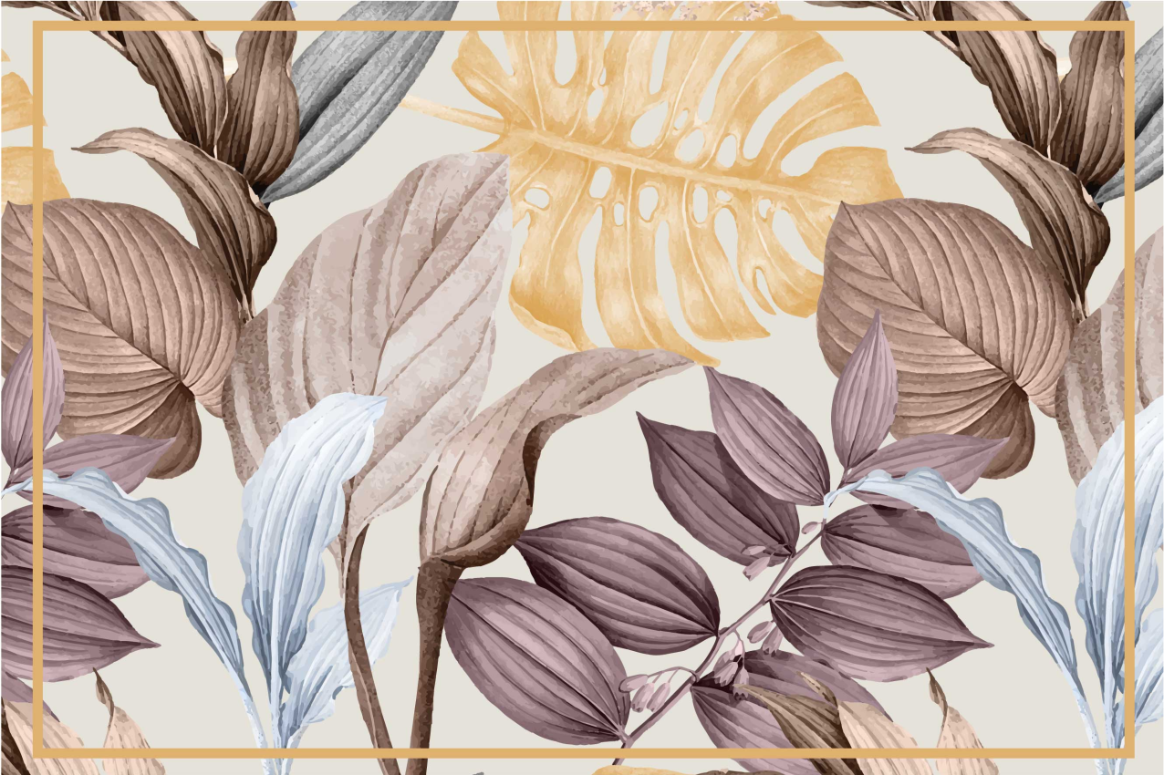 Tropske rastline xxl domači pogrinjki - TenStickers