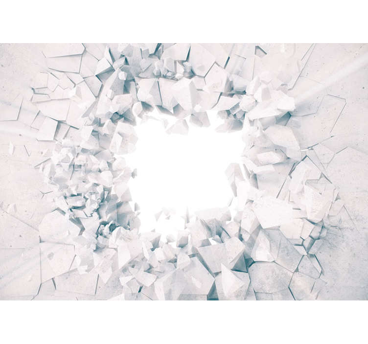 Razbiti efekt 3d stenski mural - TenStickers