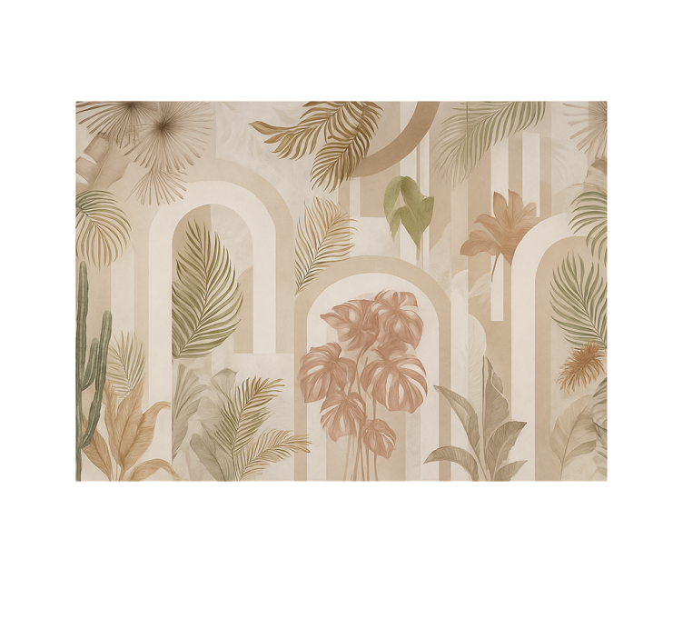 Oblikovanje džunglskih lokov Fototapete za dnevno sobo - TenStickers