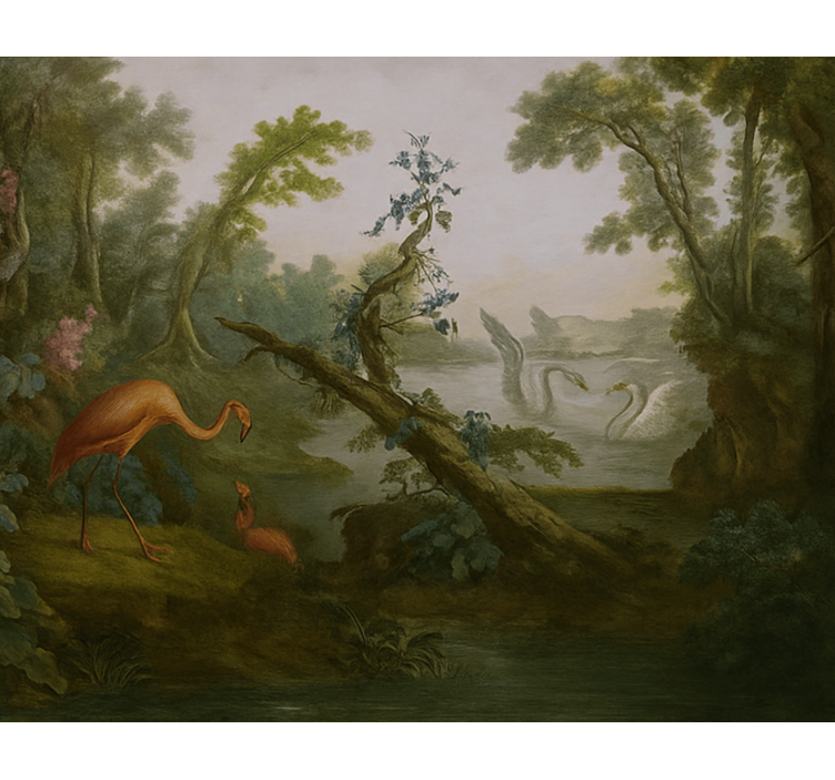 Oblikovanje tropskega raja Fototapete za dnevno sobo - TenStickers