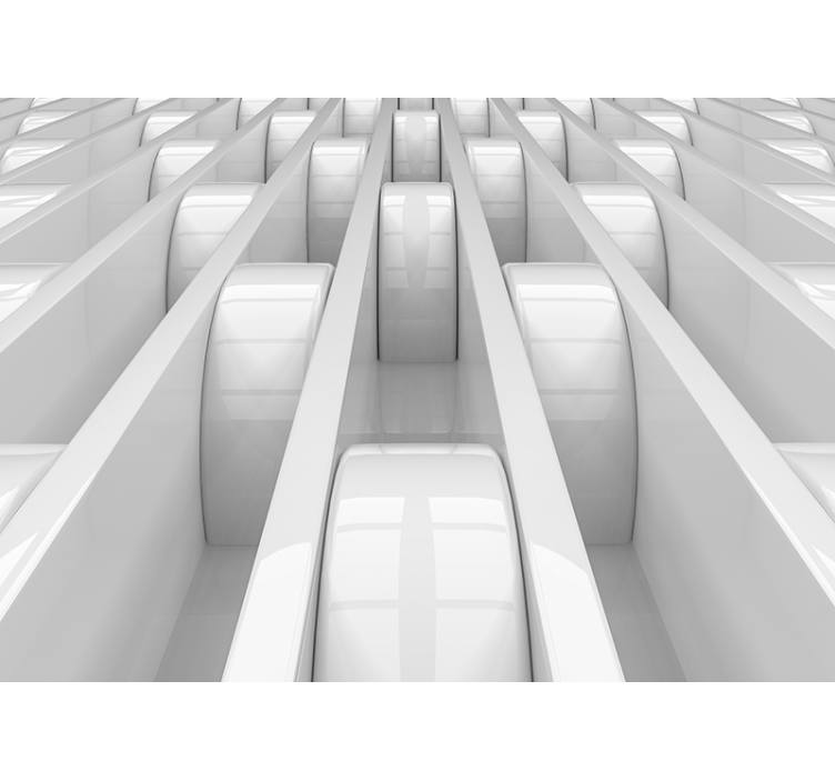 3d oblike stenske stene tapeta - TenStickers